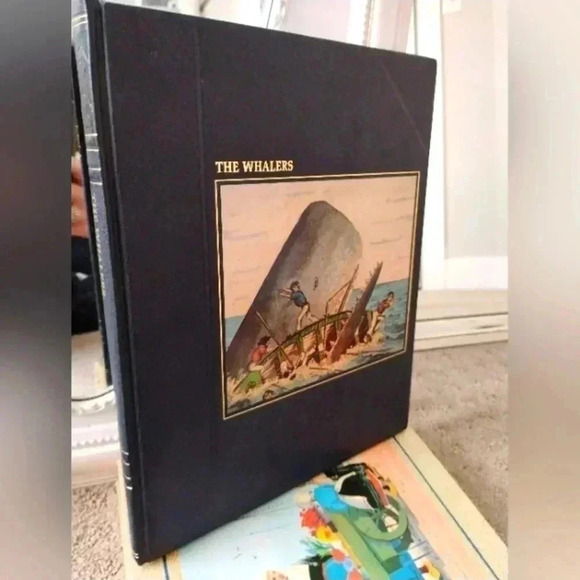 VINTAGE 1970'S COFFEE TABLE ART BOOK - The Whalers , Time Life Books EUC Large - Picture 1 of 13